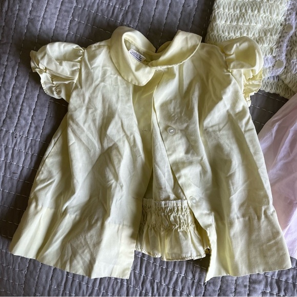 Nannette and Various Brands Vintage lot of two dresses sweater - Yellow and Pink - Picture 7 of 16